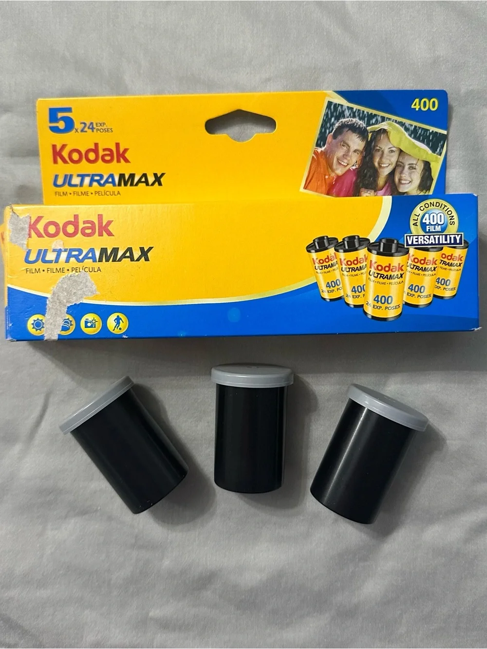3 Rolls Kodak UltraMax 400 35mm Film Expired 02/2010